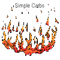 simple carbs burn